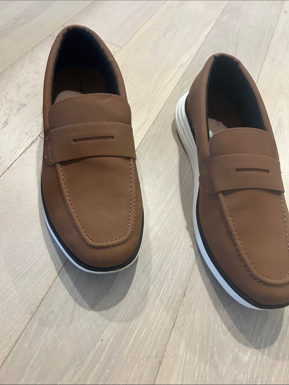 Goodfellow & Co Brown Slip-On Loafers with White Sole